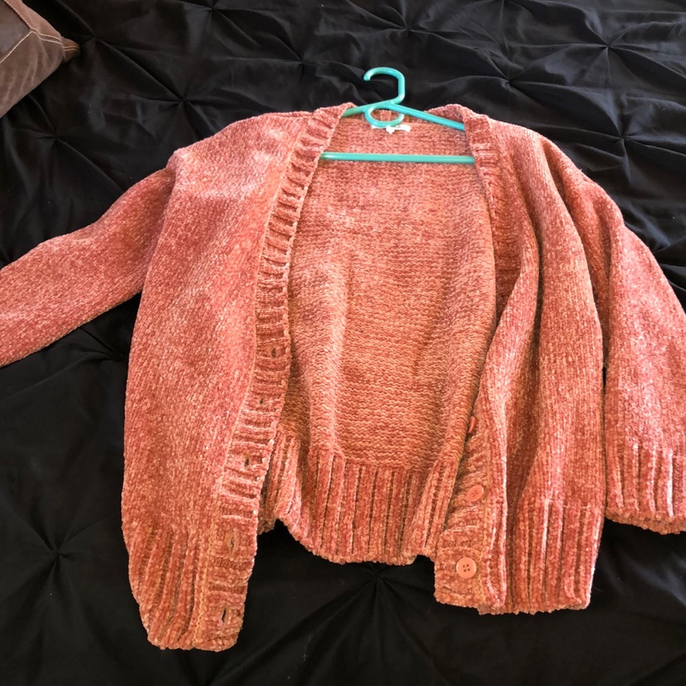 Chenille cardigan, NWOT. Never worn